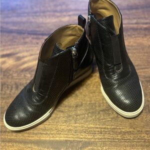 Paolo Black Wedge Shoes